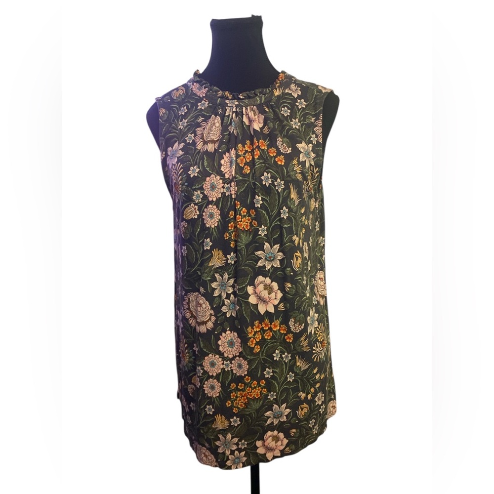 LOFT Floral Print Blouse M GUC